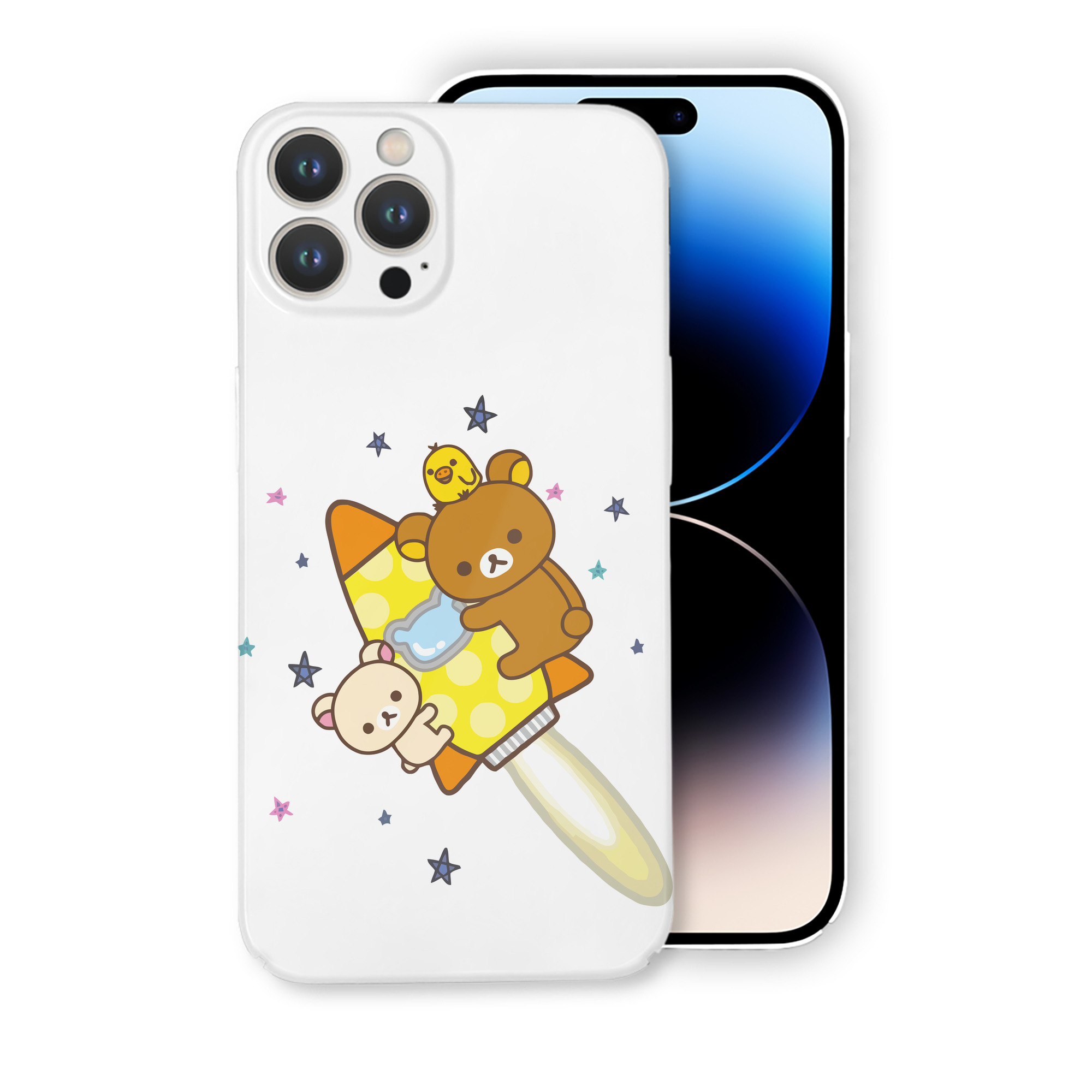 （画像用） リラックマ リラックマ キイロイトリ Rilakkuma Korilakkuma Kiiroitori 【iPhone 14シリーズ対応】ハードケース